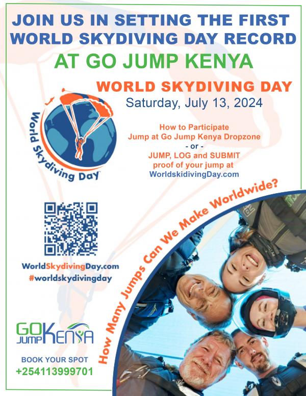 WORLD SKYDIVING DAY AT GO JUMP KENYA