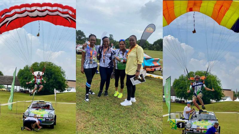 Spectacular Parachuting Aerial show to kick off the Safari Rally