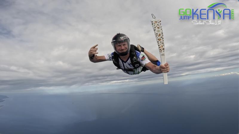 OLYMPIC TORCH DIANI SKYDIVE
