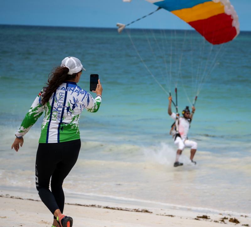 Brandon Johnson swooping kenyan Beach