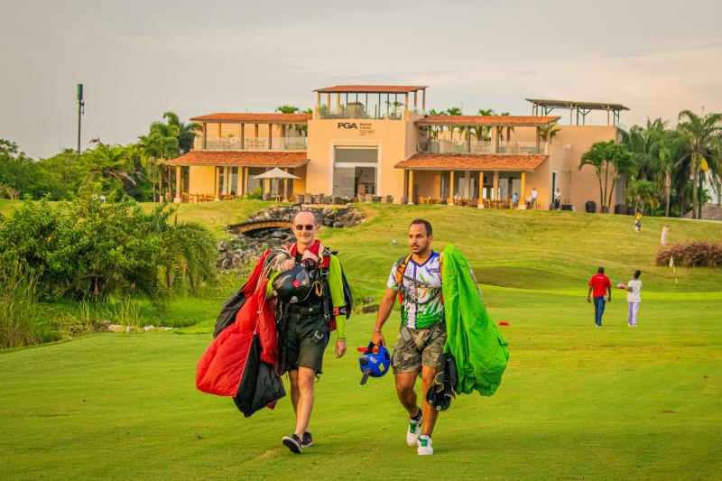 Vipingo Gold PGA golf course parachute landings